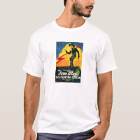 Affiche occidentale de film silencieux de Tom Mix