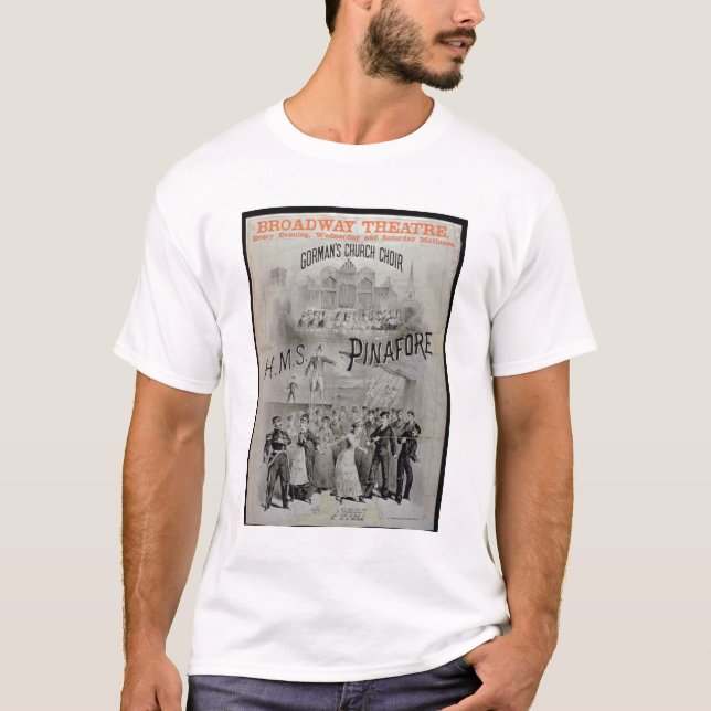 T-shirt Affiche pour la "chasuble de voie HMP", exécutée (Devant)