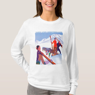 T-shirt Affiche promotionnelle ferroviaire de PLM