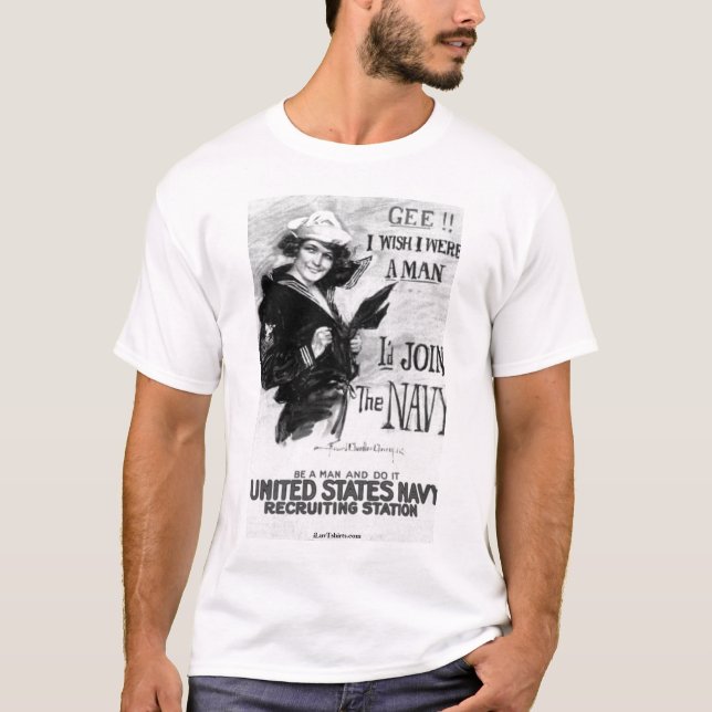 T-shirt Affiche recruteuse de marine (Devant)