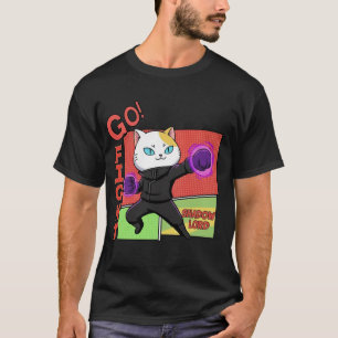 T-shirt Affiche Rétro de Solo Meow-ling Level Up