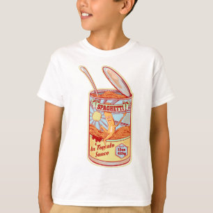 T-shirt Affiche Spaghetti Can Retro