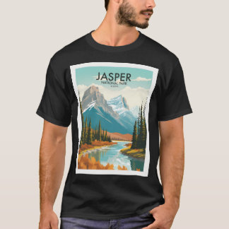 T-shirt Affiche touristique du parc national Jasper