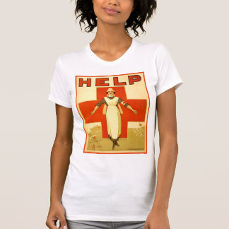 T-shirt Affiche vintage de la guerre mondiale d'infirmière