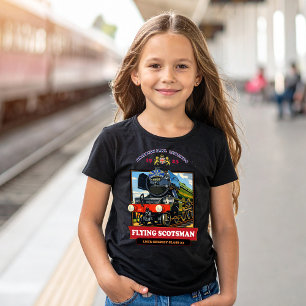 T-shirt Affiche vintage de la locomotive à vapeur Flying S