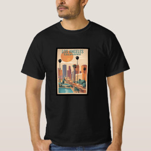 T-shirt Affiche vintage de Los Angeles, Ca