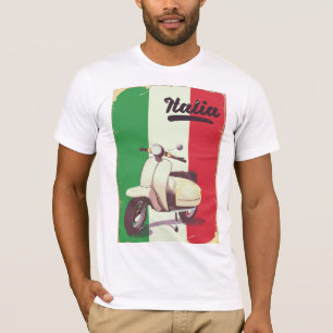 T-shirt Affiche vintage de voyage de scooter de l'Italie