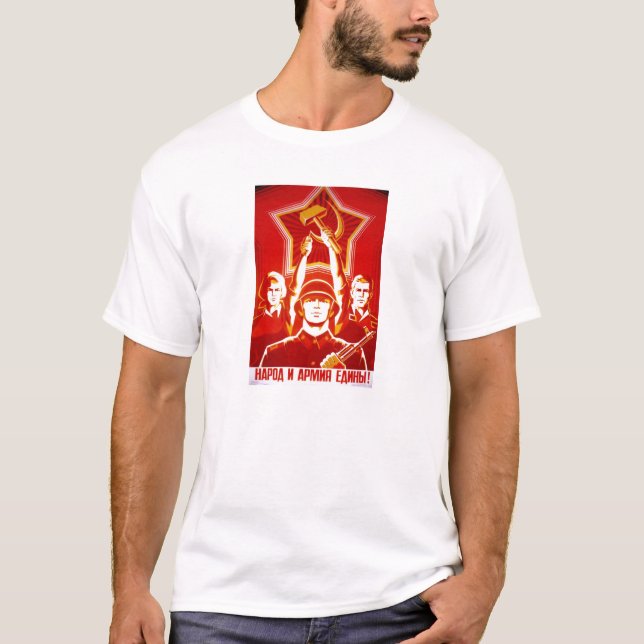 T-shirt Affiches de propagande d'Union Soviétique de (Devant)