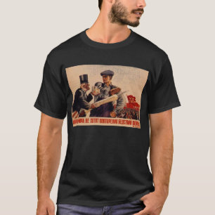 T-shirt Affiches de propagande d'Union Soviétique de