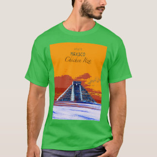T-shirt Affiches de voyageVisiter MexicoChichen Itza