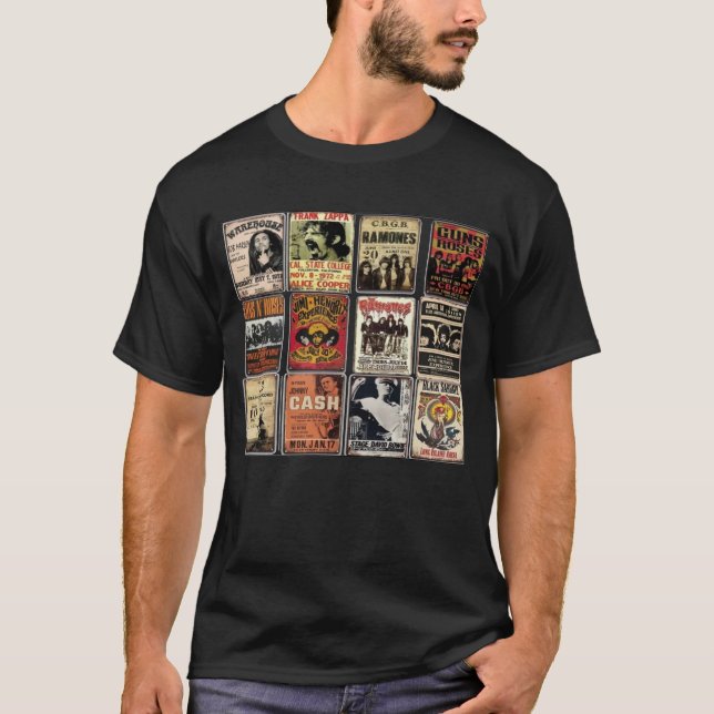 T-shirt Affiches vintages (Devant)