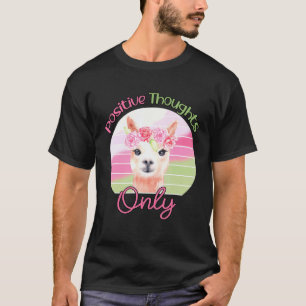 T-shirt Affirmation positive bohème lama pensée positive