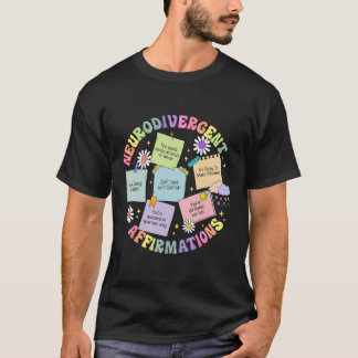 T-shirt Affirmations neurodivergentes Sensibilisation à l'