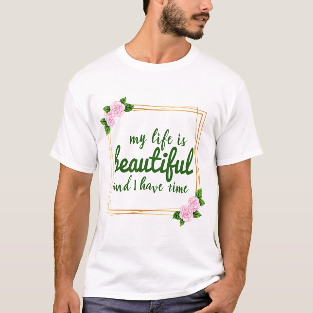 T-shirt affirmations positives pour l'acceptation du trava (Devant)