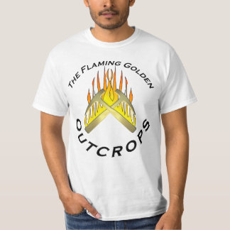 T-shirt Affleurements d'or flamboyants avec le dos