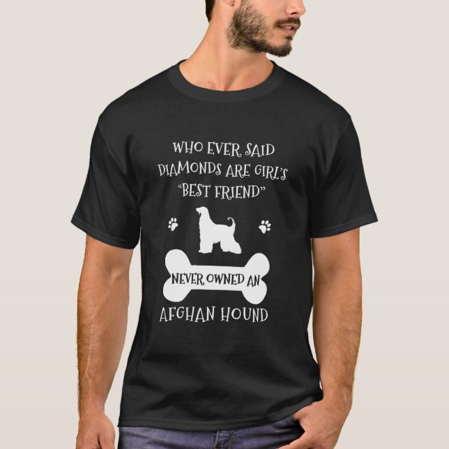 T-shirt Afghan Hound Dog meilleur ami (Devant)