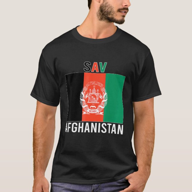 T-shirt Afghanistan Drapeau gratuit Afghanistan Sauvez Kab (Devant)