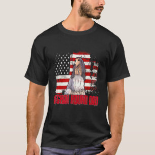 T-shirt Afghanistan Hound Papa Drapeau américain 4 juillet