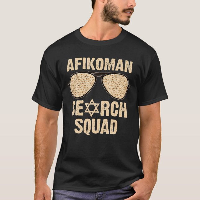 T-shirt Afikoman Search Squad Funny Passover Seder Sunglas (Devant)