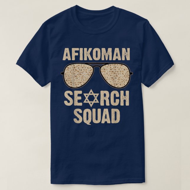 T-shirt Afikoman Search Squad Funny Passover Seder Sunglas (Design devant)