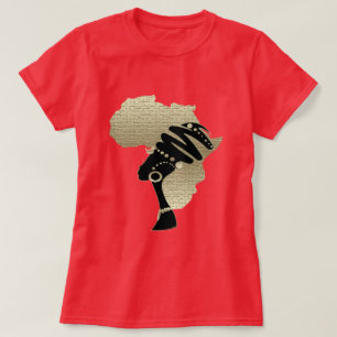 T-shirt Africa en or – T‑Shirt du patrimoine afrocentrique