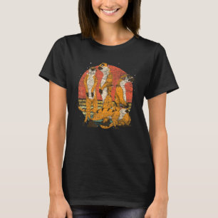 T-shirt Africa Safari Zoo Animal Retro Meerkat
