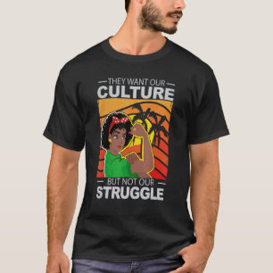T-shirt Africain-Américain Ils Veulent Notre Culture