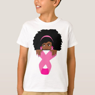 T-shirt Africain Américain Sensibilisation au cancer du se