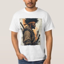 Africain Samurai Afro Américain Bushido guerrier K