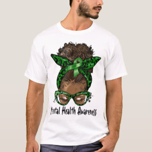T-shirt African American Black Woman Mental Health Award