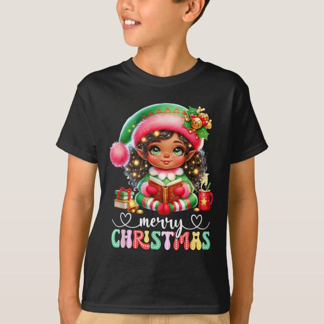 T-shirt African American Christmas Shirt African Black Wom (Devant)