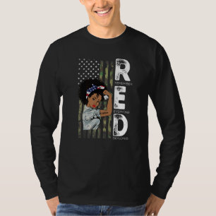 T-shirt African American Femme Veteran Support All Us Vet