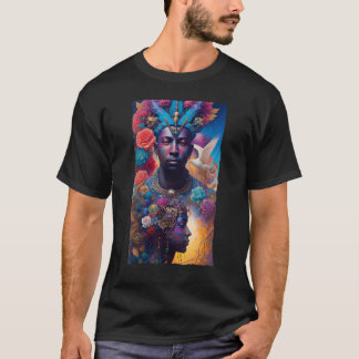 T-shirt African American Man and Woman Mystical Fantasy AI