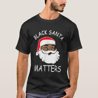 T-shirt African American Santa Black Matters Christmas Paj