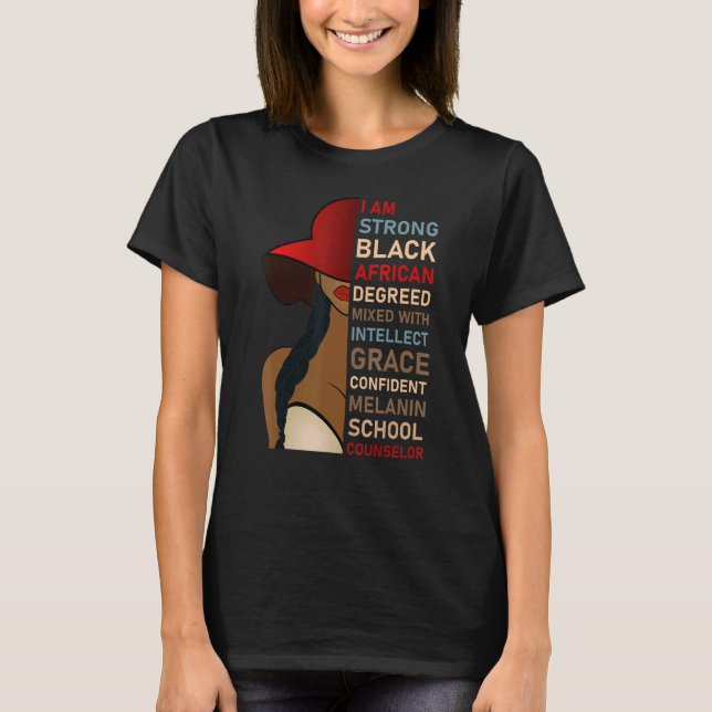 T-shirt African American School Counselor Appreciation (Devant)