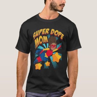 T-shirt African American Superhero Mom Black Nerds Comédie