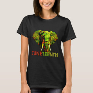 T-shirt African Elephant Art Freedom Histoire noire