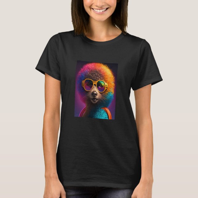 T-shirt African Otter Pride Pop Black Afro Otter  3 (Devant)