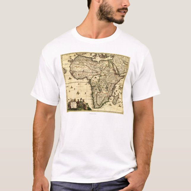 T-shirt AfricaPanoramic MapAfrica (Devant)