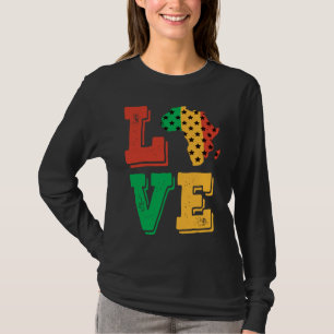 T-shirt Afrique Aimer Fière Afrique Amérique Noire Histoir
