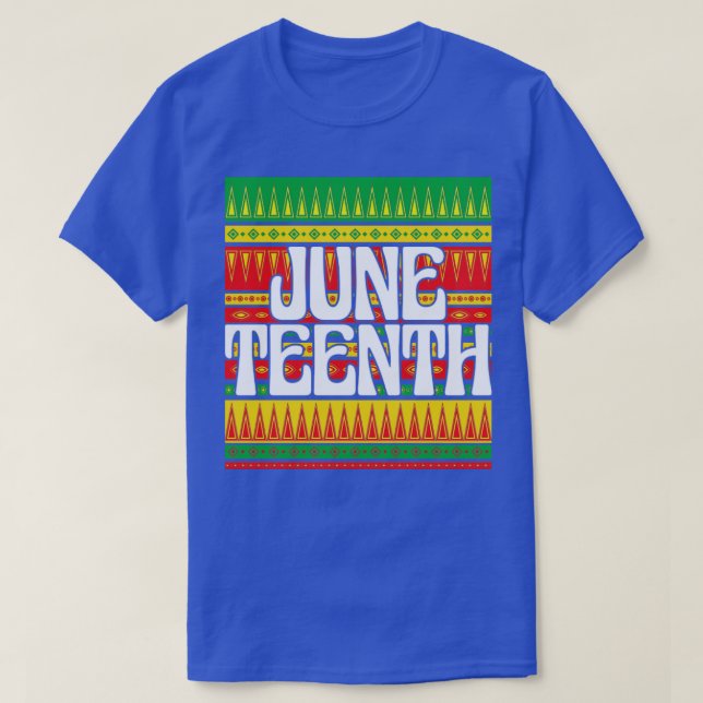 T-shirt Afrique Amérique Noire Liberté US Juneteen (Design devant)