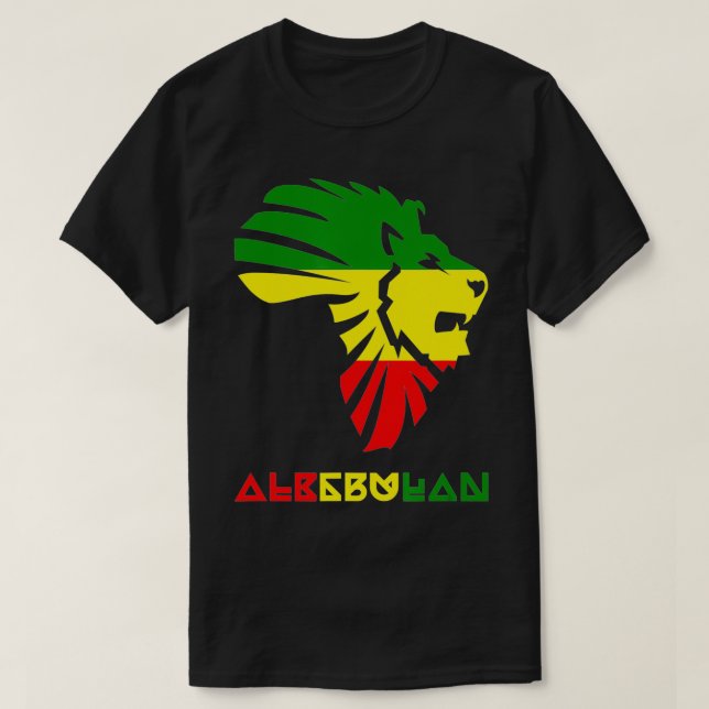 T-shirt Afrique Carte Fière Lion Africain D'Alkebulan Pour (Design devant)