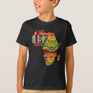 T-shirt Afrique cool Carte Kente Cloth Pour Waoum Aime Afr