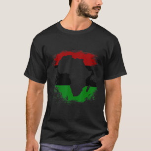 T-shirt Afrique Drapeau Afrique Carte du continent panafri