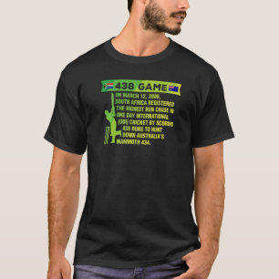 T-shirt Afrique du Sud Cricket Protea 438 Jeu Nostalgia Br