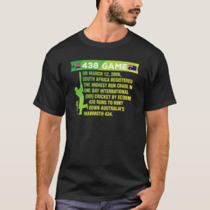 T-shirt Afrique du Sud Cricket Protea 438 Jeu Nostalgia Br