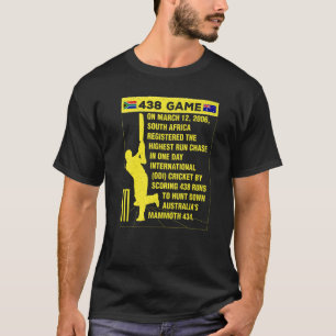 T-shirt Afrique du Sud Cricket Protea 438 Jeu Nostalgia Br