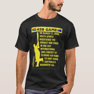 T-shirt Afrique du Sud Cricket Protea 438 Jeu Nostalgia Br