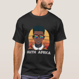 T-shirt Afrique du Sud, Drapeau de l'Afrique du Sud, Garço