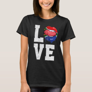 T-shirt Afrique du Sud Drapeau Football Fan Amour Sud-Afri